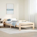 vidaXL Massivholzbett ohne Matratze 90x190 cm Kiefernholz