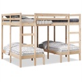 vidaXL, vidaXL Dreifach-Etagenbett 140x200/70x140 cm Massivholz Kiefer