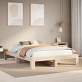 vidaXL Massivholzbett ohne Matratze 140x200 cm Kiefernholz