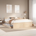 vidaXL Massivholzbett ohne Matratze mit Kopfteil 180x200 cm