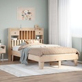 vidaXL Massivholzbett ohne Matratze 120x190 cm Kiefernholz
