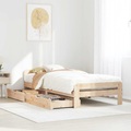 vidaXL Massivholzbett ohne Matratze 90x190 cm Kiefernholz