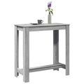 vidaXL, vidaXL Bartisch Grau Sonoma 102x50x103,5 cm Holzwerkstoff