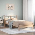 vidaXL Bücherregalbett ohne Matratze 75x190 cm Massivholz Kiefer