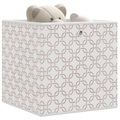 vidaXL Faltboxen 4 Stk. Creme 32x32x32 cm Vlies