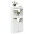 vidaXL, vidaXL Highboard Weiß 63x33x140 cm Holzwerkstoff