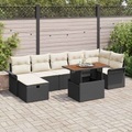 VidaXL - Gartensofa-set poly-rattan, One Size, Schwarz