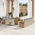 VidaXL - Gartensofa-set poly-rattan, One Size, Beige