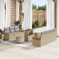 VidaXL - Gartensofa-set poly-rattan, One Size, Beige