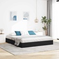 vidaXL Aufbewahrungsbett mit Kopfteil Schwarz 180 x 200 cm Samt