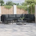 VidaXL - Modernes sofa stahl, One Size, Grau
