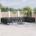 VidaXL - Garten-sofa stahl, One Size, Grau