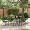 VidaXL - Garten essgruppe pvc, One Size, Schwarz