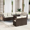 VidaXL - Gartensofa-set poly-rattan, One Size, Braun