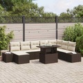 VidaXL - Garten-sofa poly-rattan, One Size, Braun