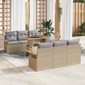 VidaXL - Garten-sofa-set poly-rattan, One Size, Beige