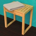 Eisl, EISL Badezimmer Hocker Bambus 40x30x45 cm