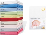 Pinolino, Pinolino Jersey Spannbetttuch für Kinderbetten Doppelpack