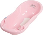 LUPPEE Badewanne mit Stöpsel und Anti-Rutsch-Matte, 100 cm in rosa