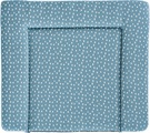 Träumeland Wickelauflage Tropfen Ozeanblau PVC-frei, 75 x 85 cm