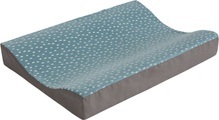 Träumeland Wickelmulde Tropfen Ozeanblau PVC-frei, 50 x 70 cm
