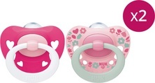 NUK Signature Silikon-Nuggi pink & rosa