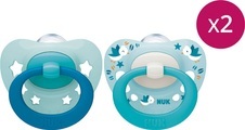 NUK Signature Silikon-Nuggi mint & blau