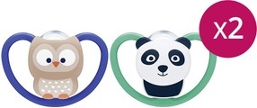 NUK Space Nuggi Eule & Panda