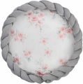 LULANDO, LULANDO Art Collection Krabbeldecke Zopf Velvet Roses - grau - Gr.80x80 cm