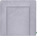 LULANDO Wickelauflage mit 2 Bezügen Pünktchen grau - Sterne 75 x 80 cm