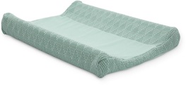 jollein Wickelkissenüberzug River knit ash green 50x70cm - grün - Gr.50x70 cm