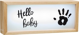 Baby Art Lichtbox aus Holz - Lightbox with imprint - beige