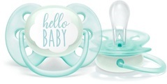 Avent Philips, Avent Philips Schnuller Ultra Soft 1-Pack 0-6M Boy deko (1 Stück)