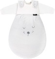 Alvi® Schlafsack-Set BABY-MÄXCHEN® - FACES 3-teilig in hellgrau in Gr. 68/74