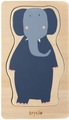 Trixie Baby Holzpuzzle, 4-lagig Animals