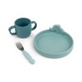 Done by Deer™ Geschirr-Set Peekaboo sea friends in blau