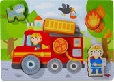 Holzpuzzle Feuerwehrauto (Kinderpuzzle)