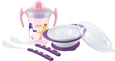 NUK Cups Esslernset ab 6 Monaten rosa/lila