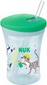NUK Trinklernbecher Action Cup weicher Trinkhalm, auslaufsicher ab 12 Monaten grün