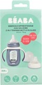 BEABA 2 in 1 Glas-Lernflasche, mit Silikon-Hülle
