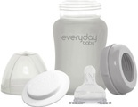 EVERYDAY BABY, everyday Baby Babyglasflasche Healthy+ 150 ml, quiet grey