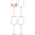 4er Set Metropolitan Wein Glas 350ml klar