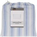 Naturaline Textil, Naturaline Kissenbezug Streifen hellblau 65x100 cm
