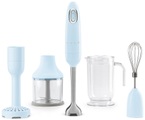 Smeg HBF22PBEU Stabmixer mit Zubehör Pastellblau