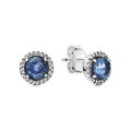 Pandora Blue Round Sparkle Ohrschmuck Damen