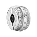 Pandora Sparkling Pavé Lines & Logo Clip Clip Damen