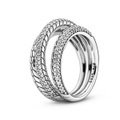 Pandora Ring Non-Stackable Snake Chain Pattern Ring Damen