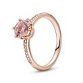 Pandora Ring Stackable Pinkg Sparkling Crown Ring Damen