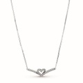 Pandora O Pendant Moments Small Pinkg Pavé Collier mit Anhänger Damen