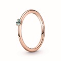 Pandora Stackable Pink Solitaire Ring Damen